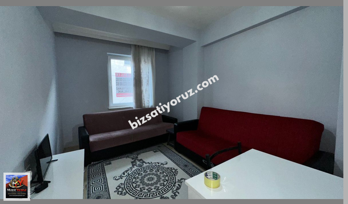 MURAT YILMAZ İNŞAAT EMLAK TAN BAHÇELİ EVLER MAH SATILIK EŞYALI 1+1 DAİRE