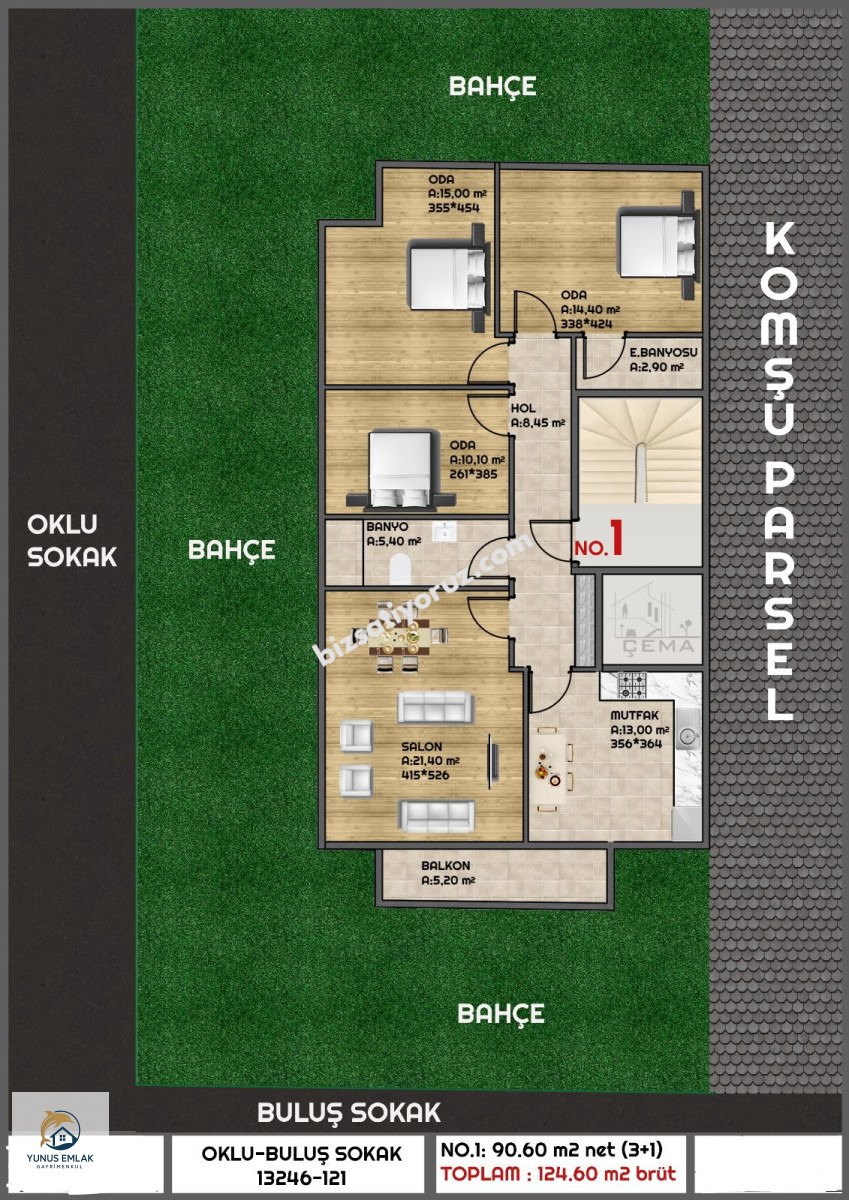 Yenidoğan Mahallesi Köşe Konumda, 3 Cepheli Konut İmarlı Arsa